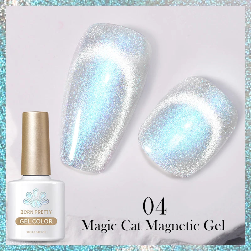 BORN PRETTY 6 Colors UV Magnetic Nail Polish