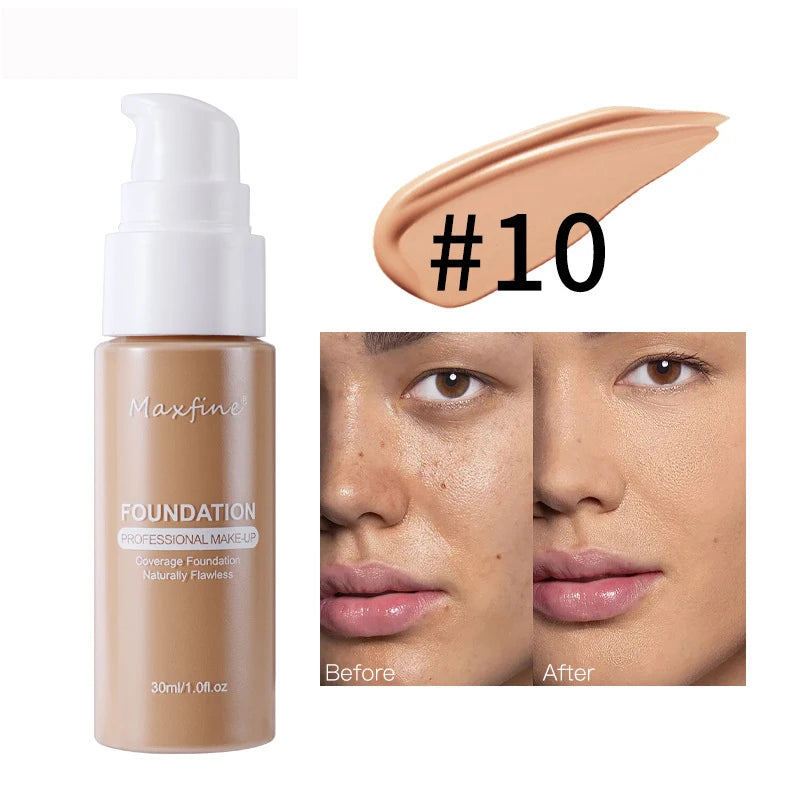 Base líquida profesional MAXFINE (12 tonos)