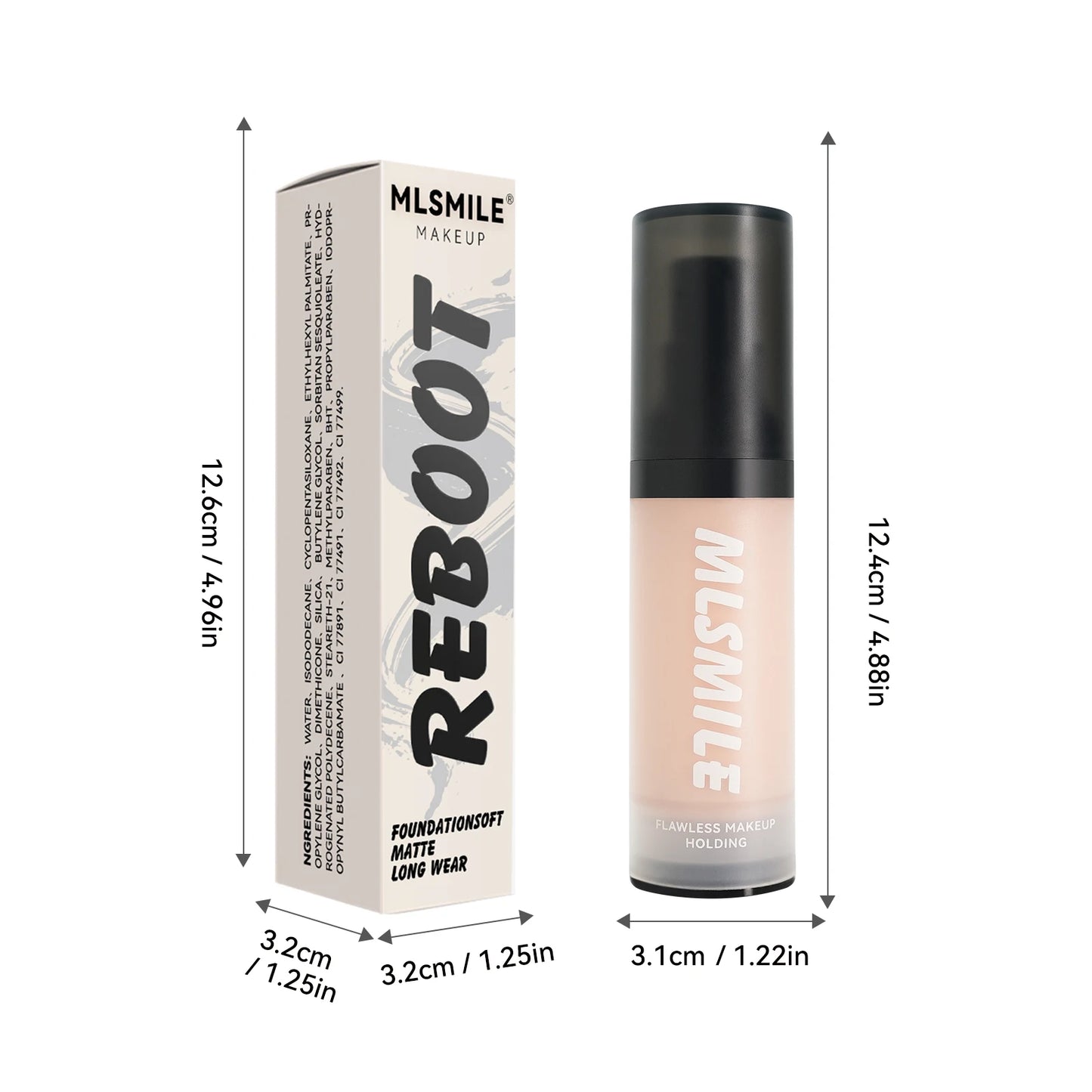 Mlsmile 2-in-1 Liquid Foundation