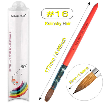 Pinceles para manicura y pedicura.