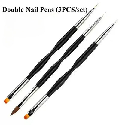 Manicure brushes.