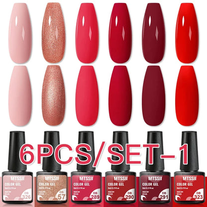 +50 Colecciones de 6 Esmaltes Semipermanentes MTSSII