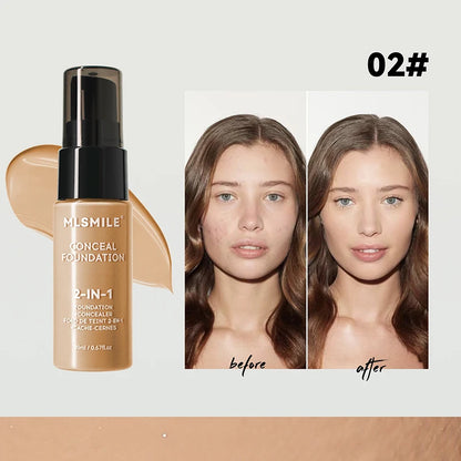 Matte Facial Foundation - BB Cream Waterproof Full Coverage