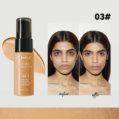 Matte Facial Foundation - BB Cream Waterproof Full Coverage