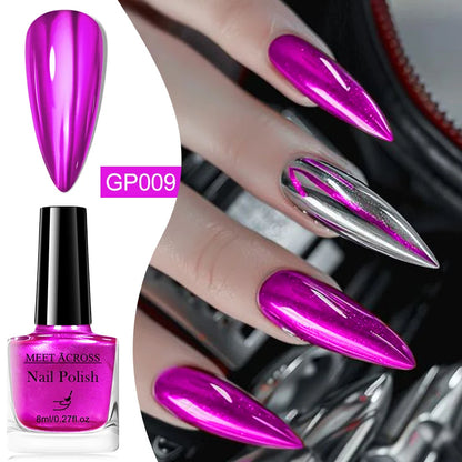 MEET ACROSS chroma metallic enamels
