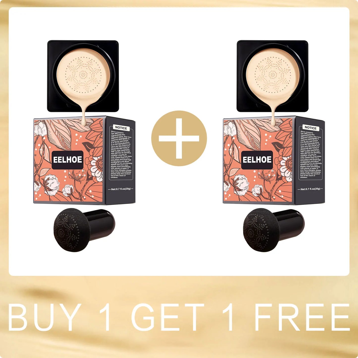 CC cream foundation with Eelhoe air cushion