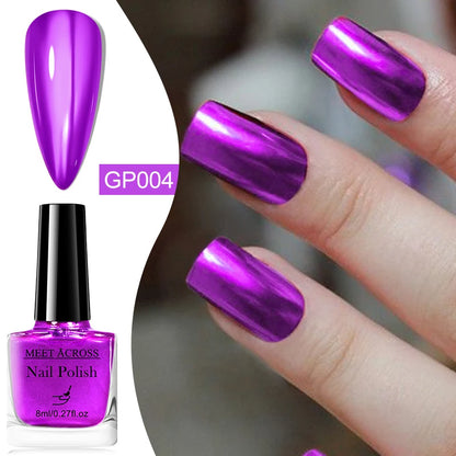 MEET ACROSS chroma metallic enamels
