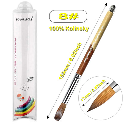 Pinceles para manicura y pedicura.