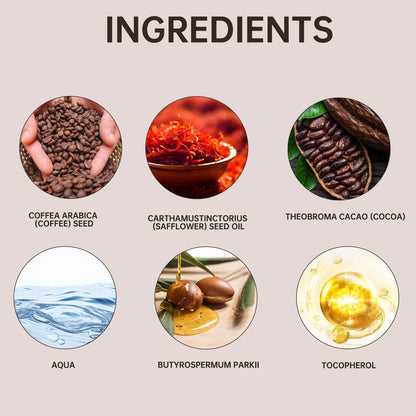 Exfoliante facial con estractos de café y cacao YILEST