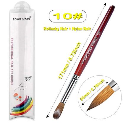 Pinceles para manicura y pedicura.