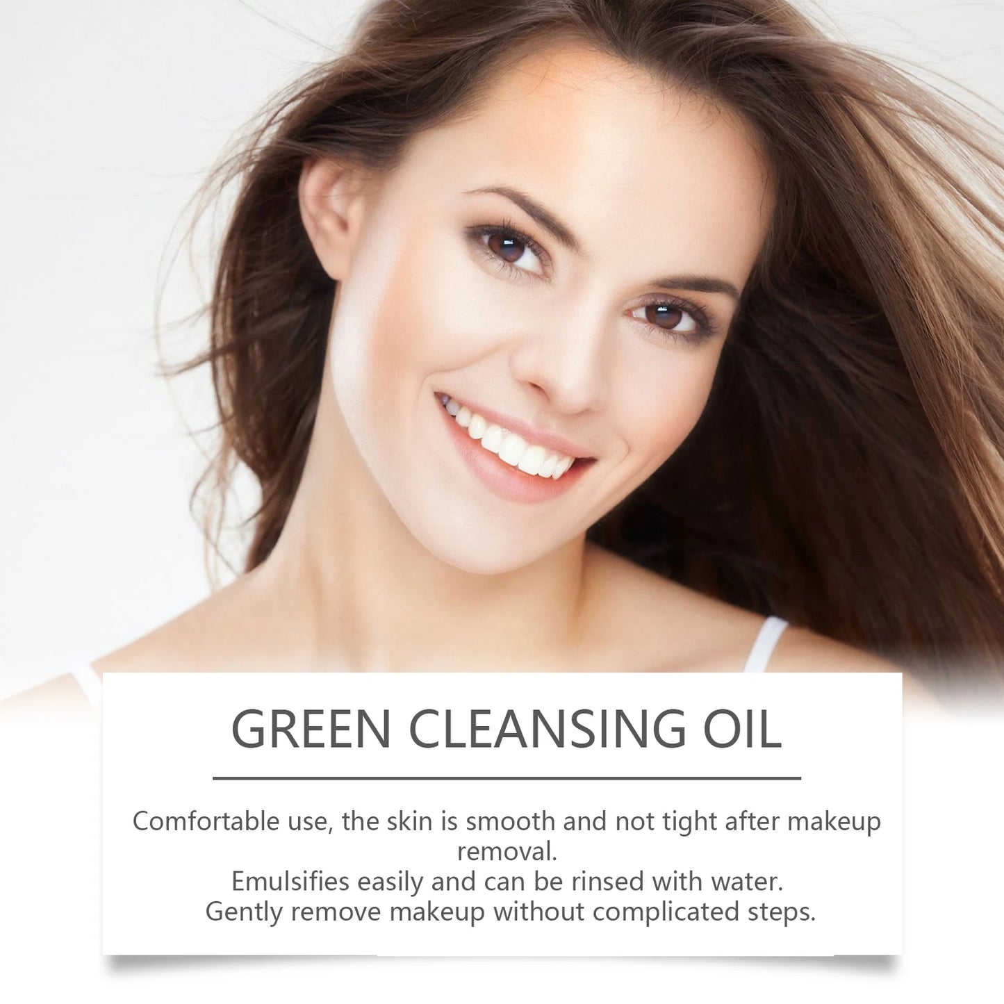 Aceite de  limpieza facial, hecho de ingredientes vegetales