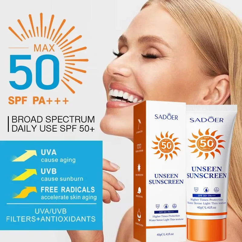 Crema de protección solar SPF50 de uso diario.