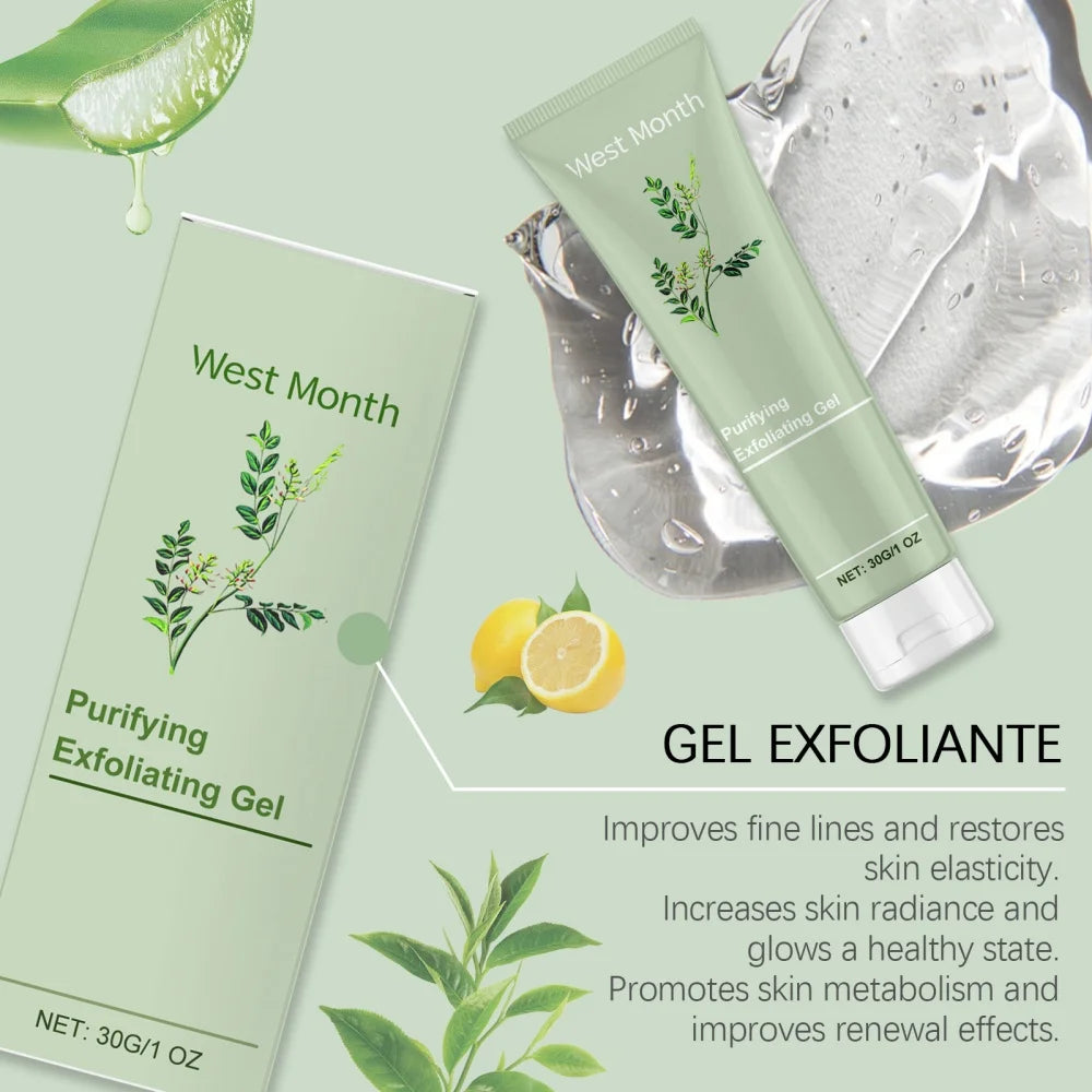 Exfoliante en gel purificante para el rostro West Month