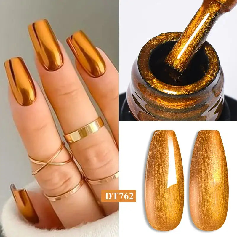 Esmaltes metálicos en gel MEET ACROSS