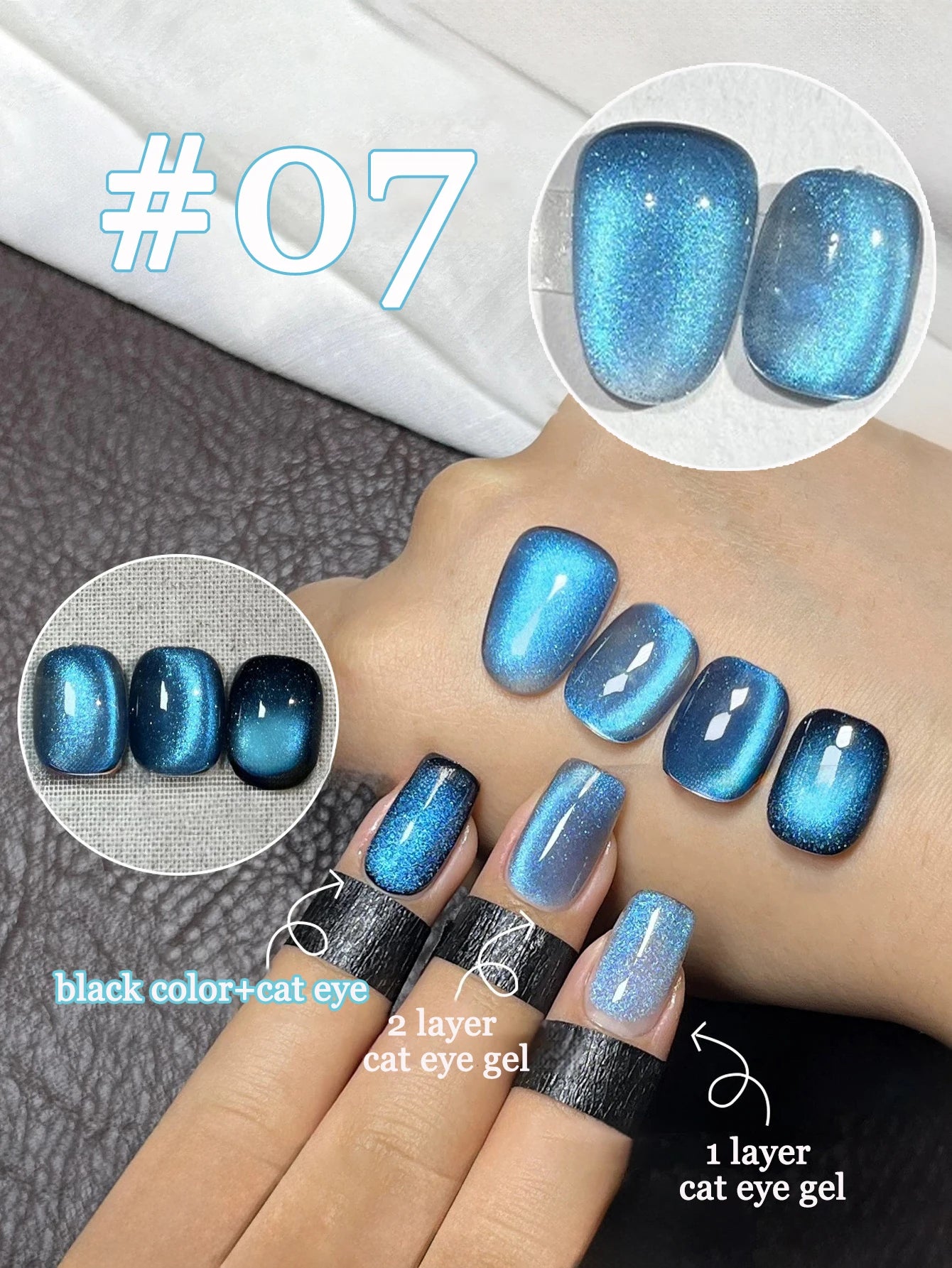 MIANEL magnetic cat eye nail polishes