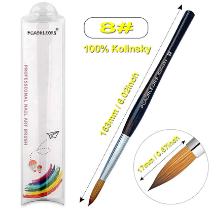 Pinceles para manicura y pedicura.