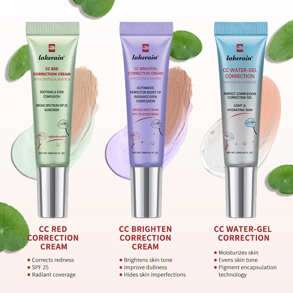 Set of 3 CC Creams - High Coverage Foundation with Centella