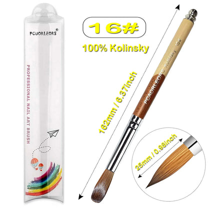 Pinceles para manicura y pedicura.