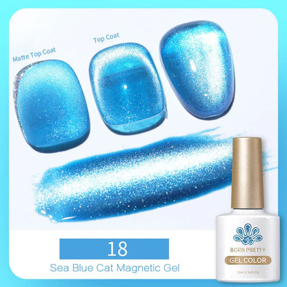 BORN PRETTY 6 Colors UV Magnetic Nail Polish