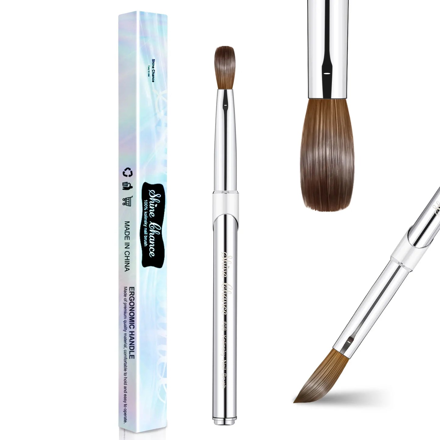 Manicure and pedicure brushes.