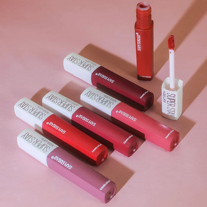 Liquid lipstick - Light and soft texture, without sticky feeling.