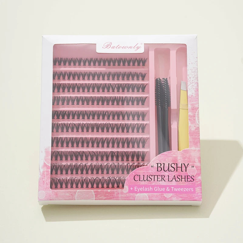 False Eyelashes in Clusters