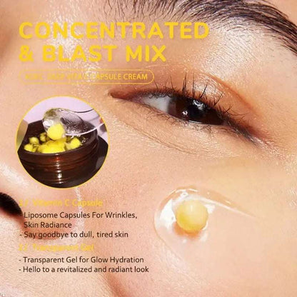 Crema faciales en cápsulas con vitamina C