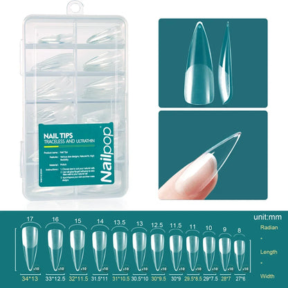 Uñas Postizas Nailpop 120pcs/box Gel X