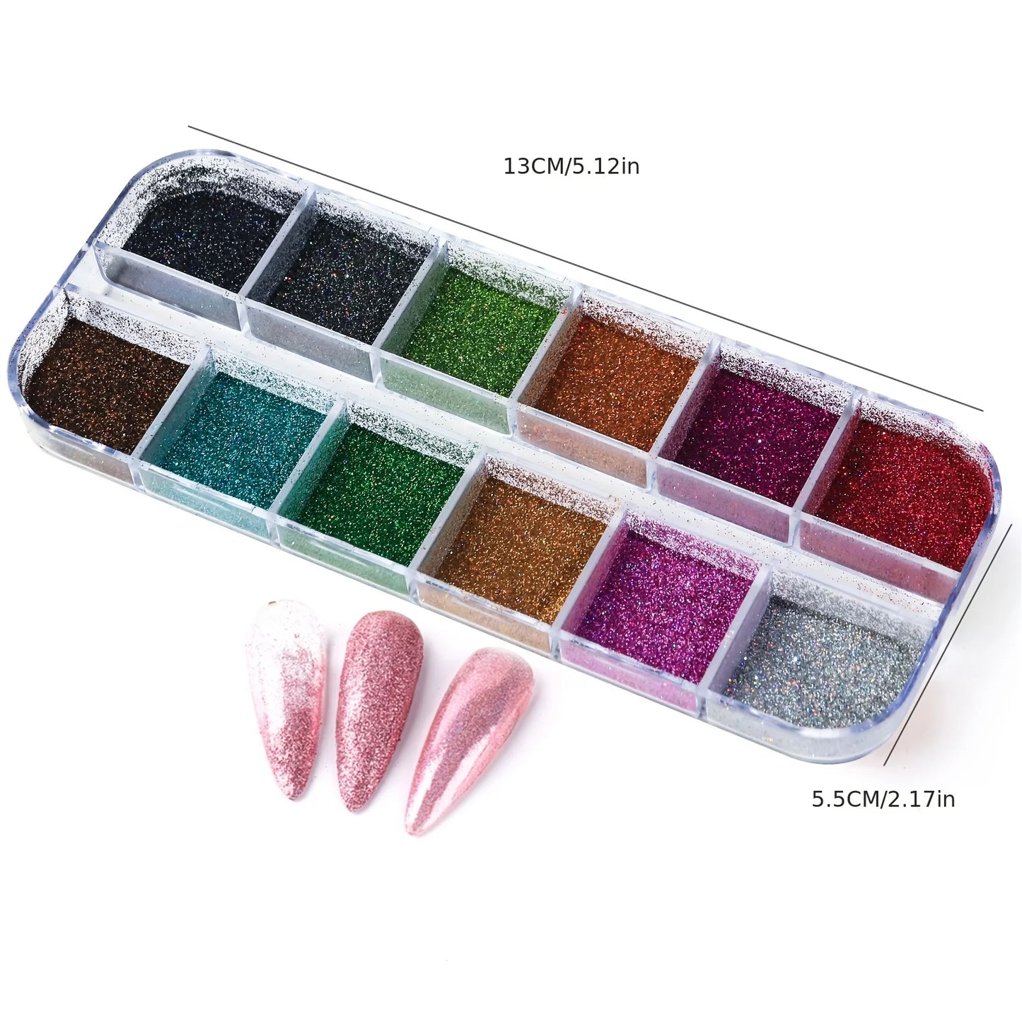 Holographic Nail Powder Set