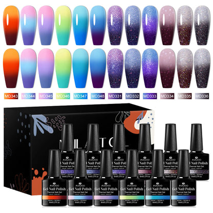 Set de esmaltes en gel MSRUIOO.