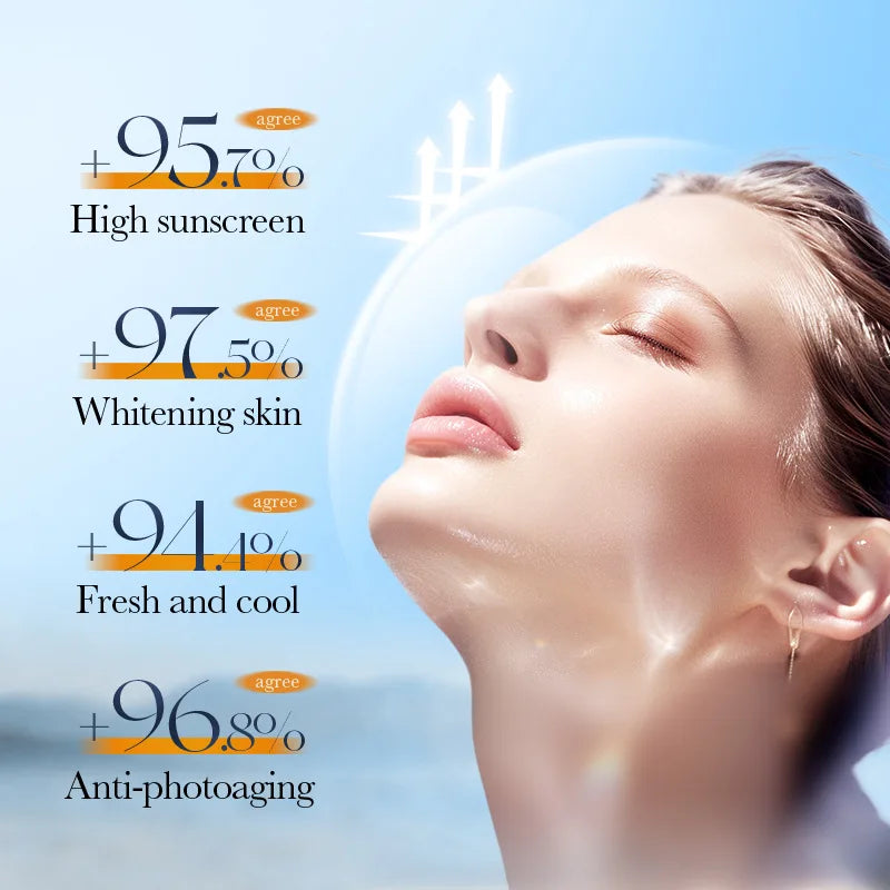 Tinted sunscreen with vitamin C, zinc oxide and hyaluronic acid.