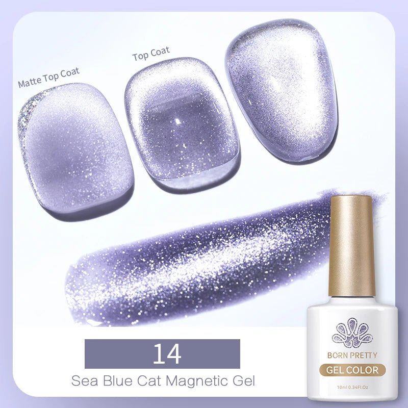 BORN PRETTY 6 Colors UV Magnetic Nail Polish