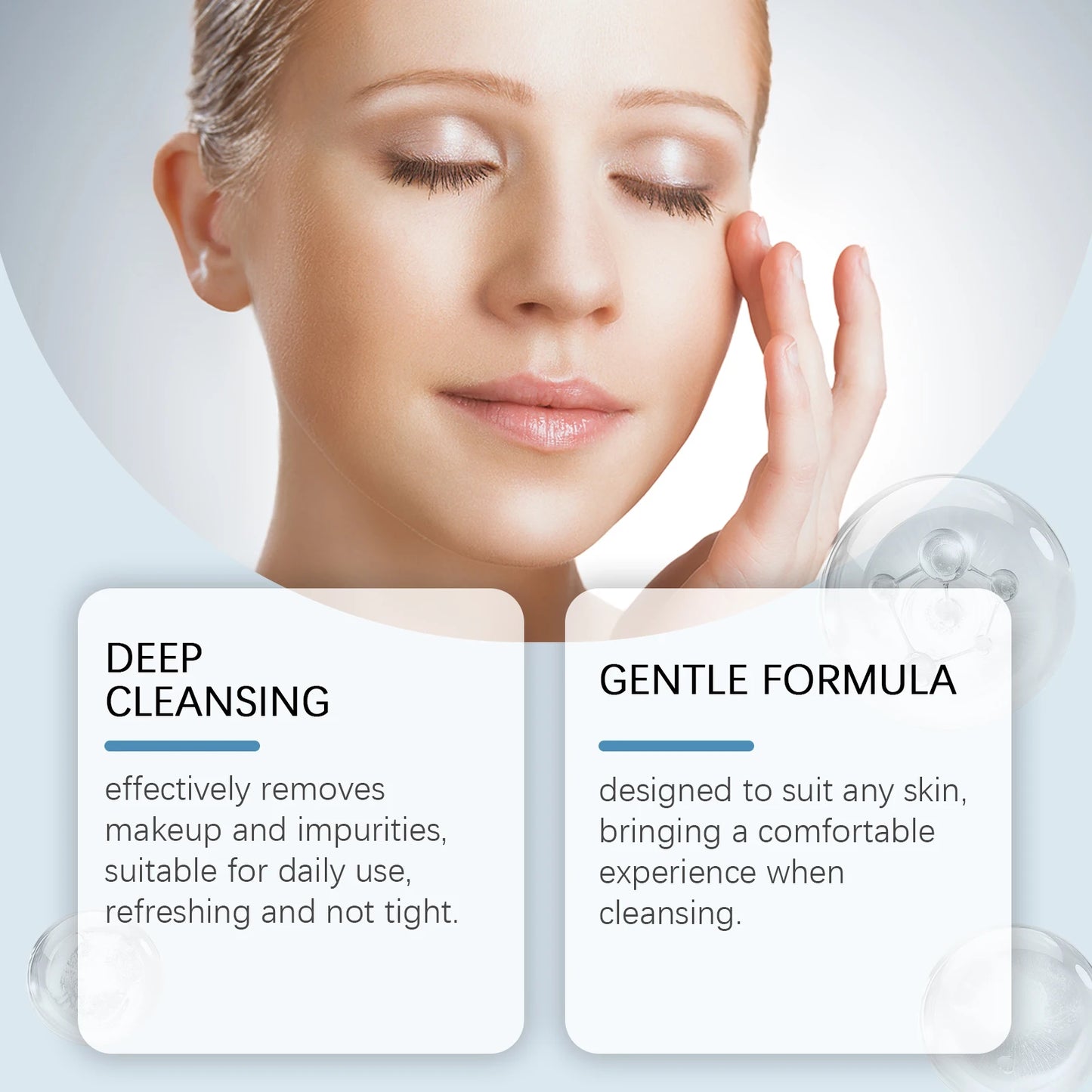 Aceite limpiador de maquillaje y facial Hoygi