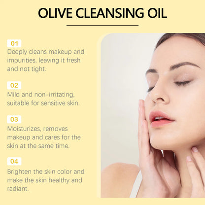 Aceite de oliva, desmaquillante eliminándolo con facilidad.