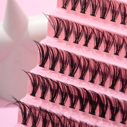 False Eyelashes in Clusters
