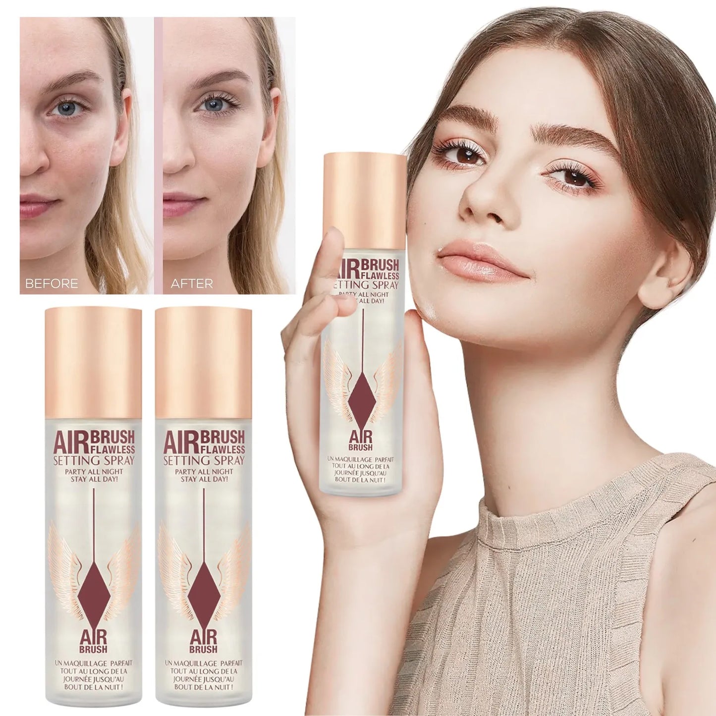 Makeup setting sprays