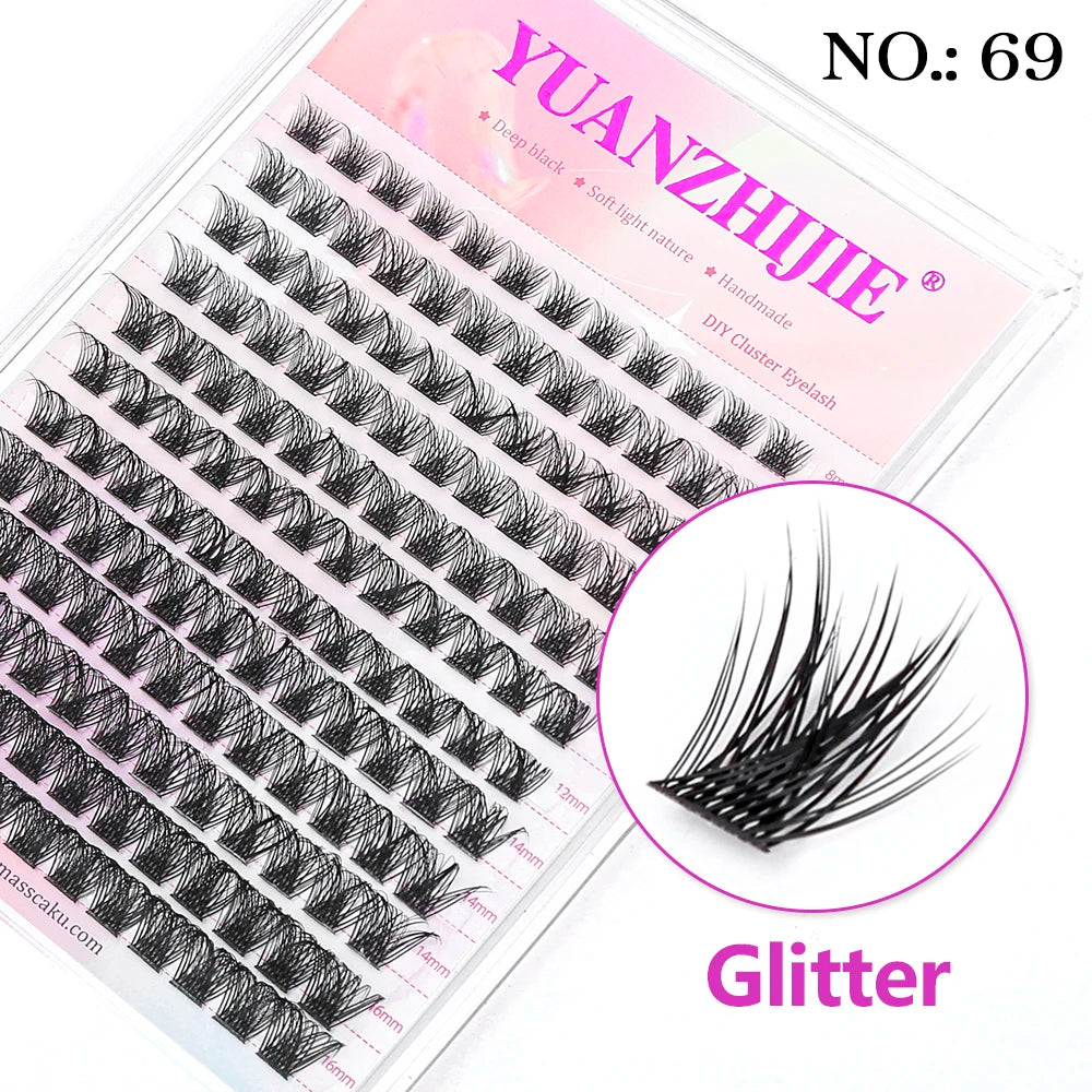DIY False Eyelashes in Clusters
