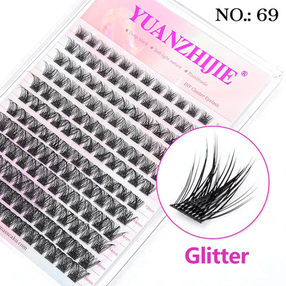 DIY False Eyelashes in Clusters
