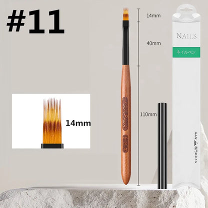Manicure brushes.