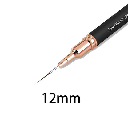 Manicure liner brushes.