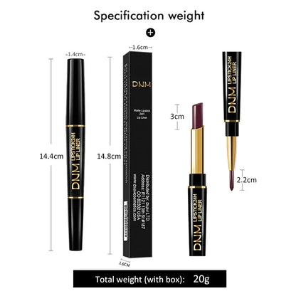Set of 12 double-ended lipsticks from the DNM brand