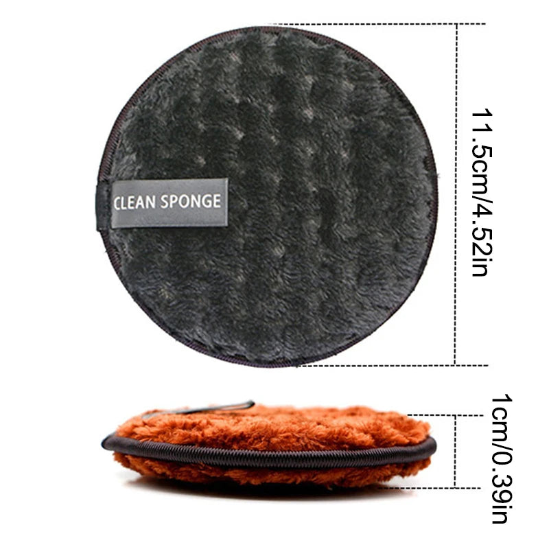 Reusable microfiber makeup remover pads