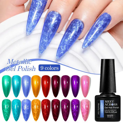 9 Esmaltes metálicos MEET ACROSS