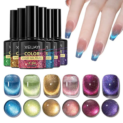 Set de 6 Esmaltes magnéticos XEIJAYI
