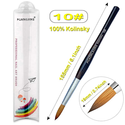 Pinceles para manicura y pedicura.