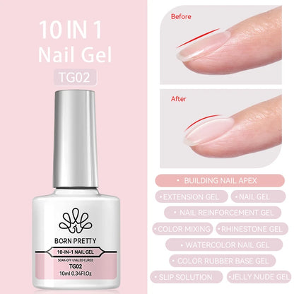 BORN PRETTY 6 Colors UV Magnetic Nail Polish