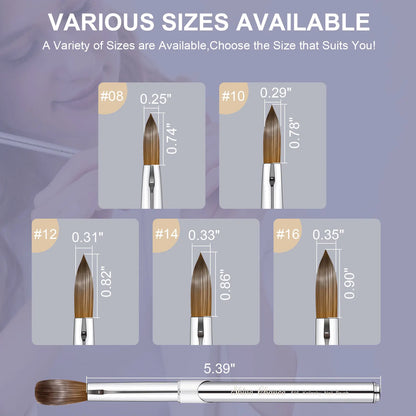 Manicure and pedicure brushes.
