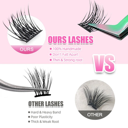 YUANZHIJIE False Eyelashes in Clusters