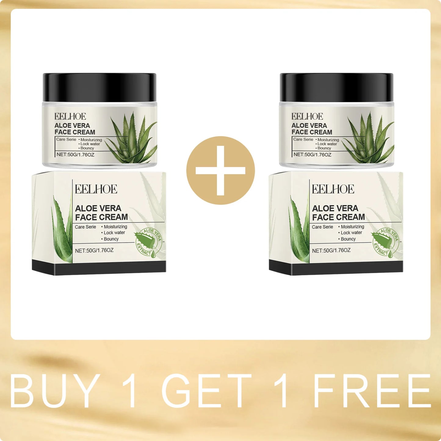 Crema facial de aloe vera Eelhoe