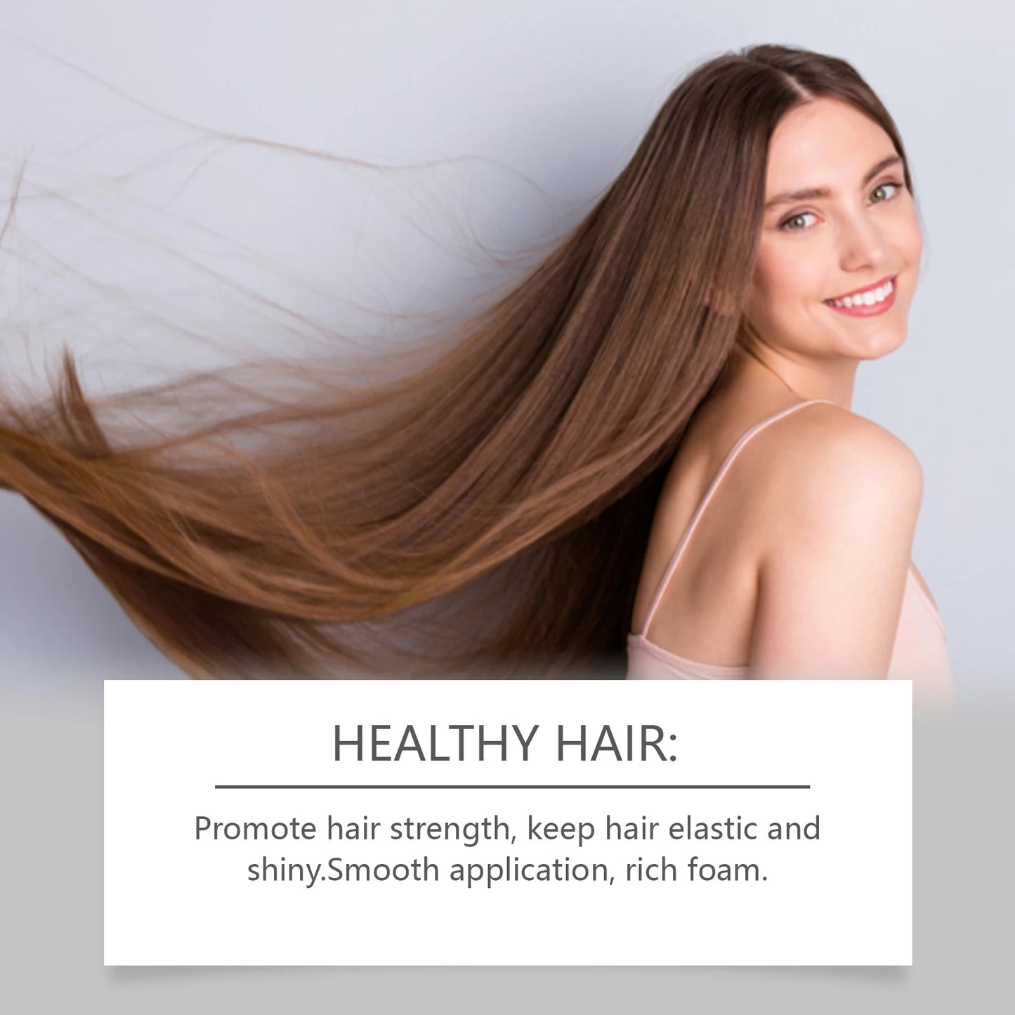 HOEGOA Champú de agua de arroz, para un cabello fuerte suave y largo.